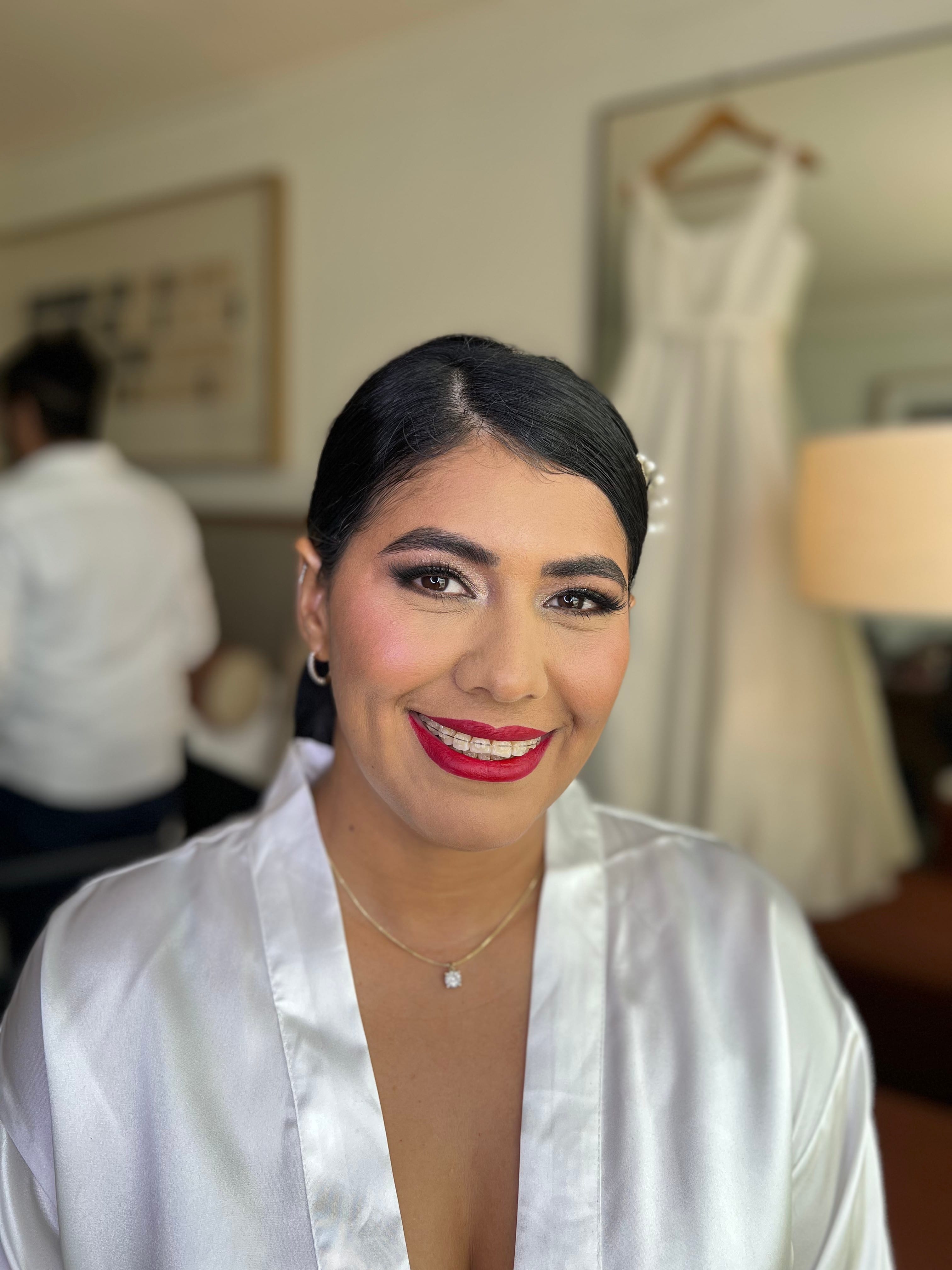 Maquillaje para novias realizado en Tegucigalpa.